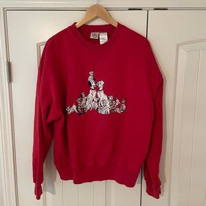 101 Dalmatians red sweater Disney embroidery